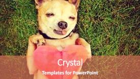  Presentation with santa claus holding scroll paper - Slide deck enhanced with holding an origami paper heart background and a coral colored foreground