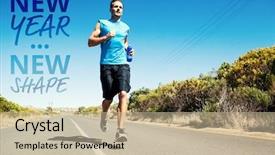  Presentation with open road motorcycles - Beautiful PPT theme featuring holding bottle against new year backdrop and a mint green colored foreground