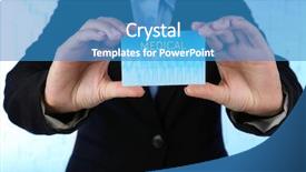  Presentation with medical service - PPT layouts featuring holding business card of medical background and a teal colored foreground