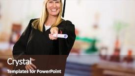  Presentation with certificate - Amazing slide deck having holding certificate at an assembly backdrop and a  colored foreground