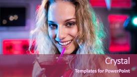  Presentation with nails cocktail - Beautiful theme featuring holding cocktail glass in restaurant backdrop and a  colored foreground