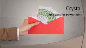  Presentation with coloured - Slide set consisting of holding coloured and white envelope background and a light gray colored foreground