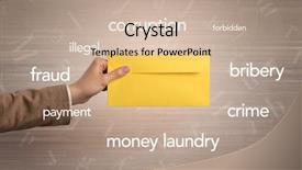  Presentation with coloured - Audience pleasing PPT theme consisting of holding coloured and white envelope backdrop and a coral colored foreground