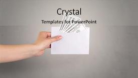  Presentation with white coloured lines - Colorful presentation theme enhanced with holding coloured and white envelope backdrop and a light gray colored foreground