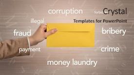  Presentation with white coloured lines - Slide set consisting of holding coloured and white envelope background and a coral colored foreground