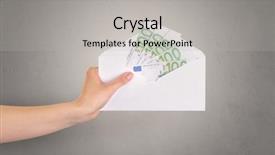  Presentation with coloured - Colorful presentation theme enhanced with holding coloured and white envelope backdrop and a light gray colored foreground