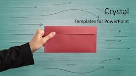  Presentation with white coloured lines - Beautiful PPT layouts featuring holding coloured and white envelope backdrop and a  colored foreground