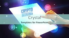  Presentation with futuristic - Presentation consisting of holding-futuristic-tablet-new-media background and a cool aqua colored foreground