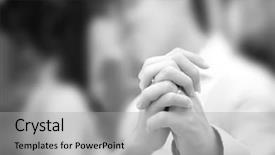  Presentation with bride - Presentation theme having holding hand groom and bride background and a light gray colored foreground