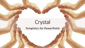  Presentation with wheat in hand - Presentation theme with holding hands cross - beautiful hand background and a lemonade colored foreground