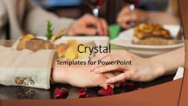  Presentation with love christ christian hands - Amazing PPT layouts having holding hands during romantic dinner backdrop and a coral colored foreground