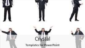  Presentation with arab - Slides featuring holding hands various races - arab businessman in suit isolated background and a white colored foreground