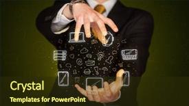  Presentation with bioreactor microbiology devices - Amazing theme having holding icons related to devices backdrop and a  colored foreground