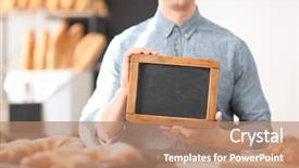  Presentation with bakery - Cool new presentation with holding mini chalkboard in bake backdrop and a coral colored foreground