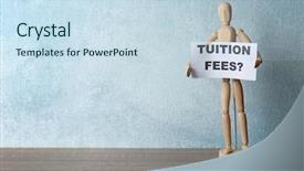  Presentation with cutout paper people standing around globe holding hands - Beautiful presentation theme featuring holding paper with question tuition backdrop and a sky blue colored foreground