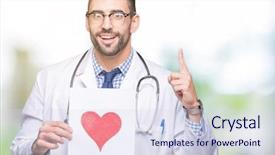  Presentation with one heart one dream - PPT layouts having holding paper with red heart background and a sky blue colored foreground