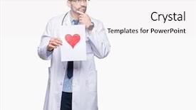  Presentation with paper heart book - Amazing theme having holding paper with red heart backdrop and a  colored foreground