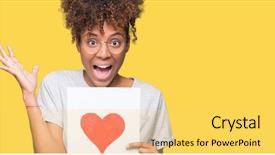  Presentation with for african american women heart disease - Amazing slide set having holding paper with red heart backdrop and a  colored foreground