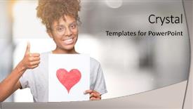  Presentation with for african american women heart disease - Colorful slide set enhanced with holding paper with red heart backdrop and a  colored foreground