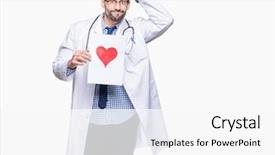  Presentation with shame - Presentation design featuring holding paper with red heart background and a  colored foreground