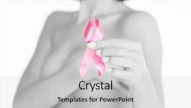  Presentation with pink ribbon breast awareness - Amazing slides having holding pink breast cancer awareness backdrop and a light gray colored foreground