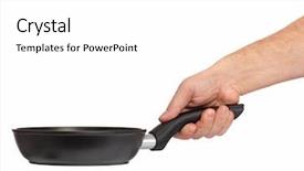  Presentation with black hand - Audience pleasing presentation design consisting of male hand holding simple new backdrop and a white colored foreground