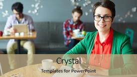  Presentation with design team - Slide set having holding smartphone over open journal background and a coral colored foreground