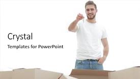  Presentation with apartments - PPT theme having holding the keys of new background and a white colored foreground