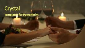  Presentation with restaurant - Cool new theme with holding their hands in restaurant backdrop and a tawny brown colored foreground