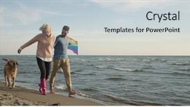  Presentation with hands holding - PPT layouts with holding their hands with dog background and a light gray colored foreground