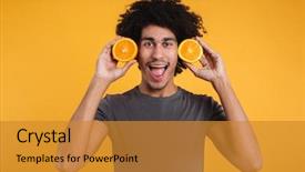  Presentation with rainbow over orad - PPT layouts featuring regime - portrait of a joyful young background and a  colored foreground