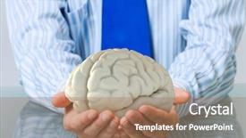  Presentation with trauma - Slide set enhanced with holding with care human brain background and a coral colored foreground