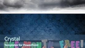  Presentation with digital image - Presentation design consisting of holding words one month free background and a  colored foreground