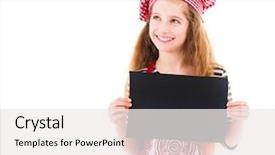  Presentation with white sheet - PPT theme featuring holds horizontal blank black sheet background and a white colored foreground