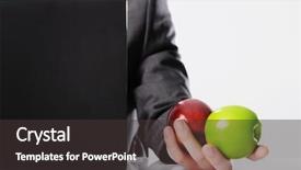  Presentation with stethoscope and red heart health - PPT theme having holds red and green apple background and a  colored foreground