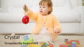  Presentation with worm - Slide deck with  background and a  colored foreground