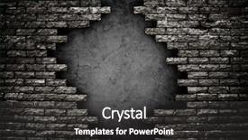  Presentation with brick - Presentation theme consisting of acquarium - picture of atropical aquarium fish background and a gray colored foreground