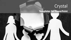  Presentation with stop racism - Cool new presentation theme with hole-in-the-black backdrop and a gray colored foreground