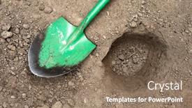  Presentation with dirt - Theme consisting of hole-in-the-dirt background and a coral colored foreground