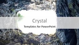  Presentation with rocky - Cool new theme with hole-in-the-rocky-cave backdrop and a white colored foreground
