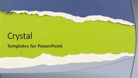  Presentation with blue green - Amazing presentation design having hole ripped in blue paper backdrop and a yellow colored foreground