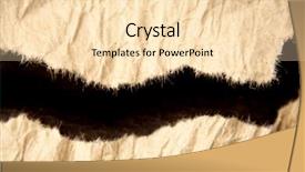  Presentation with brown - Beautiful theme featuring hole ripped in brown paper backdrop and a lemonade colored foreground