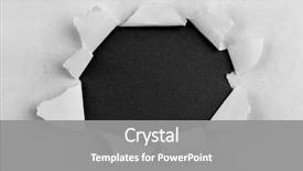  Presentation with black hole - Audience pleasing theme consisting of hole ripped in paper backdrop and a gray colored foreground
