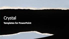  Presentation with black hole - Presentation design consisting of hole ripped in paper background and a  colored foreground