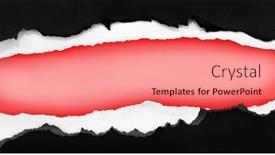  Presentation with paper - Presentation theme consisting of hole-ripped-in-paper background and a coral colored foreground