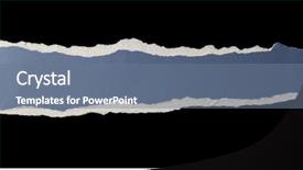  Presentation with paper - Audience pleasing slide deck consisting of hole ripped in paper backdrop and a  colored foreground