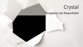  Presentation with black hole - PPT layouts featuring hole ripped in white paper background and a  colored foreground
