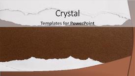  Presentation with brown paper history - Amazing presentation theme having hole ripped in white paper backdrop and a light gray colored foreground