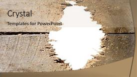  Presentation with target - PPT layouts with hole shot in boards background and a soft green colored foreground