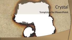  Presentation with burning paper - Cool new theme with beautiful woman snorkelling in krabi thailand backdrop and a seafoam green colored foreground